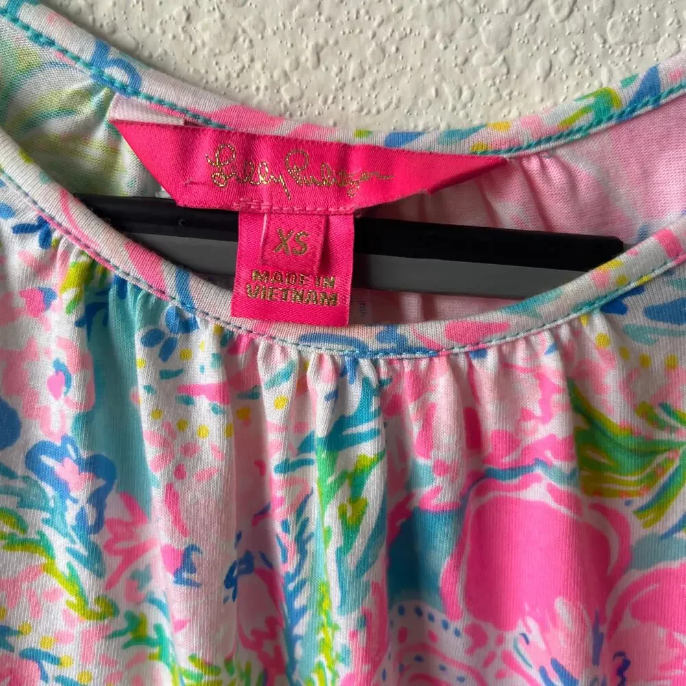 Lilly Pulitzer Mabry Halter Dress In Flock Full Of Fun Size XS - Picture 7 of 12
